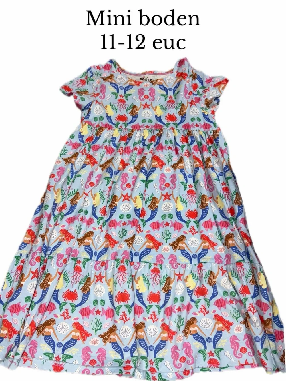 Mini boden 11-12 girls mermaid dress